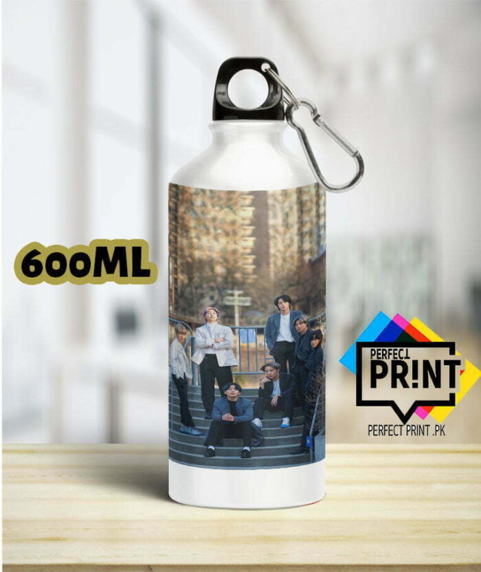 Bts bottle Get Your Hands on Exclusive– Limited Stock bts members bottle 600Ml | Perfect Prints