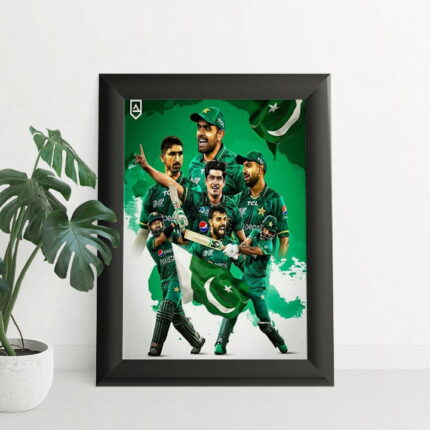 pakistan team squad Legends wall frame design Celebrate Greatness on the Go 5 By 7 | Perfect Prints