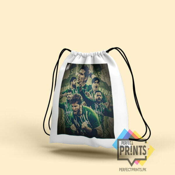 pakistan team squad Stars Drawstring bag Carry Your Heroes Everywhere! 14 By 16 | Perfect Prints