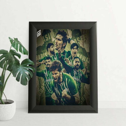pakistan team squad Stars wall frame design Carry Your Heroes Everywhere! 5 By 7 | Perfect Prints