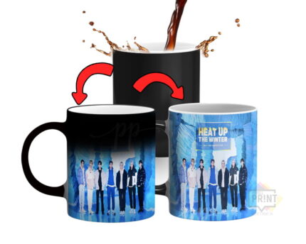 Bts pics Signature Logo - Carry a Piece of K-Pop History Everywhere You Go magic mug 330Ml | Perfect Prints