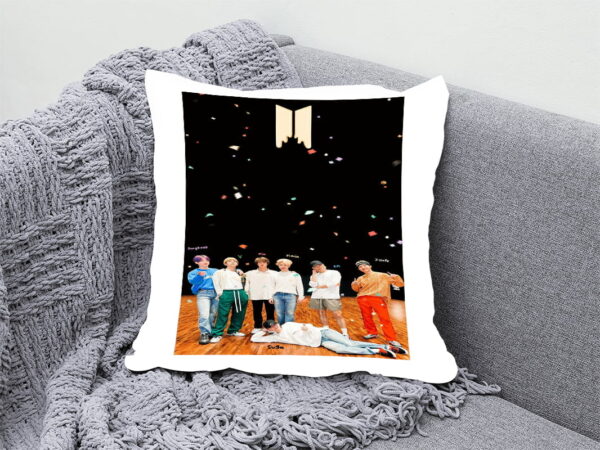 BTS - Light Up Your Keys with ' Bts Pics neck pillow – Limited Stock 12 By 12 | Perfect Prints