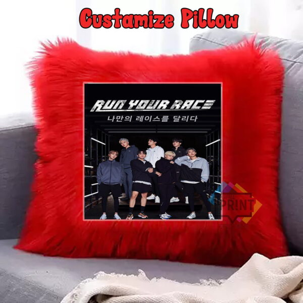 Bts Members Love Yourself Tear BTS Fur Pillow 2023