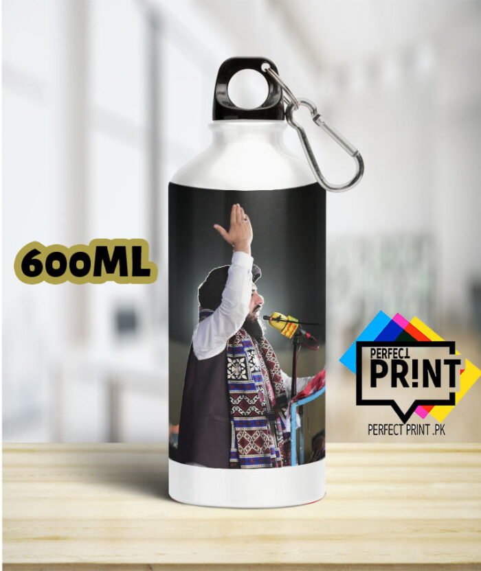 Best Carry the Cause Tehreek-e-Labbaik Water Bottle Saad Hussain Rizvi Movement in Your Hand 600ML