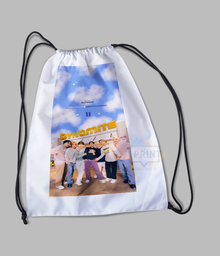BTS Pics in Your Hand Trendy Designs for Every ARMY Drawstring bag14 By 16 | Perfect Prints