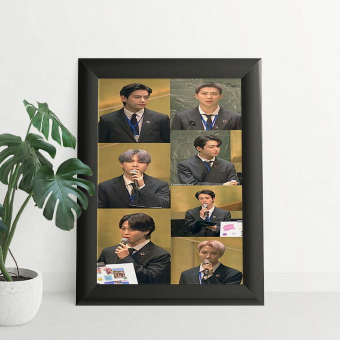 Bts Pics K-Pop Elegance Limited Edition BTS Ensemble wall frame design 5 By 7 | Perfect Prints