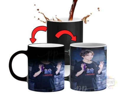 Bts pics Cutest Jungkook BTS Army Membar magic mug 330Ml | Perfect Prints