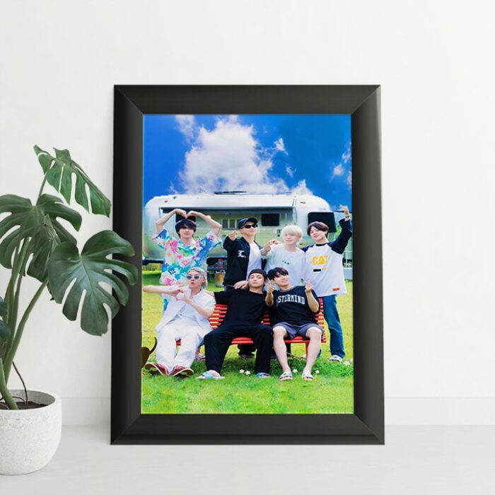 Bts Pics Signature Series Exclusive Set for True Fans wall frame design 5 By 7 | Perfect Prints