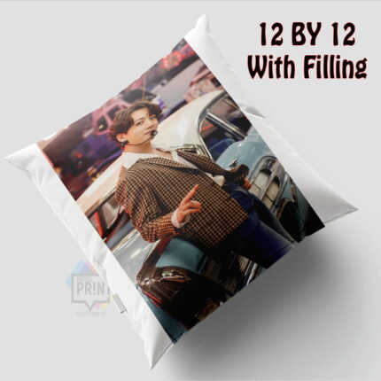 Handsome Jungkook Trendy Designs for Every ARMY Bts Pics neck pillow – Limited Stock 12 By 12 | Perfect Prints
