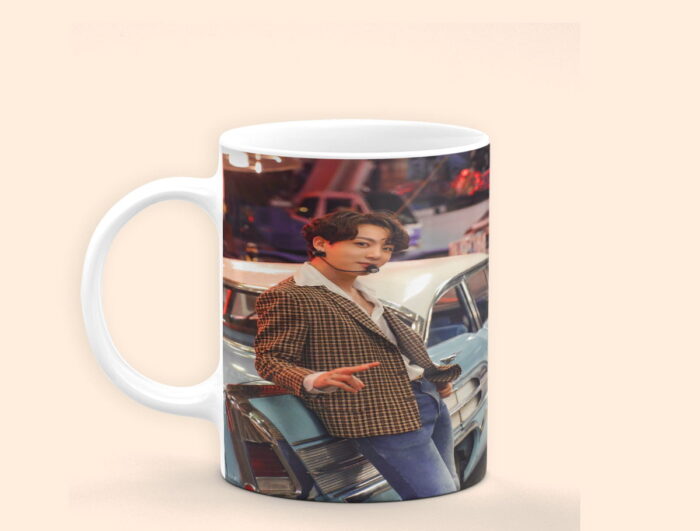 BTS Pics Handsome Jungkook Trendy Designs for Every ARMY coffee mug 330Ml | Perfect Prints