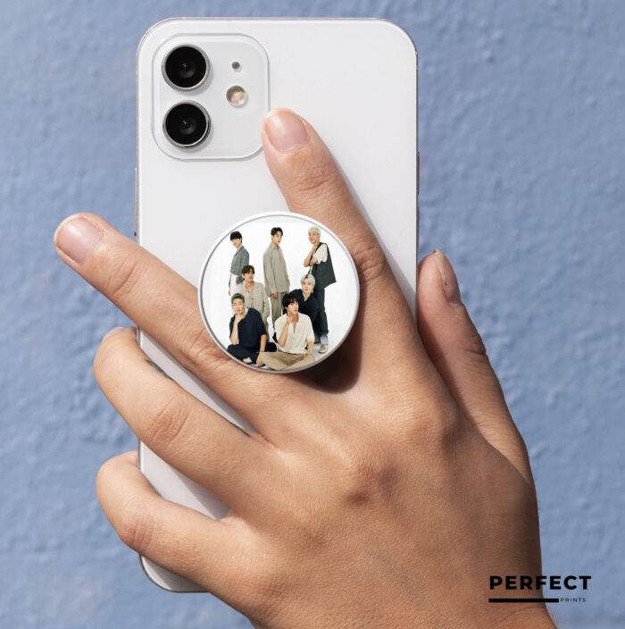 Team BTS permission to dance BTS Mobile Socket Holder BTS Logo In Pakistan | Perfect Prints #1 Quality
