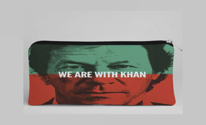 Compact Imran Khan Pic Pencil Pouch – Ideal for School or Office