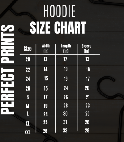 Cream Brown Dark Brown Minimalist Elegant Simple Hoodie Size Chart Instagram Post