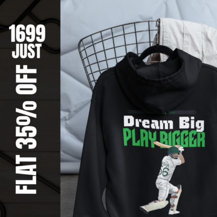 Babar Azam Hoodie – Celebrate Pakistan’s Cricket Legend – Flat 35% OFF!