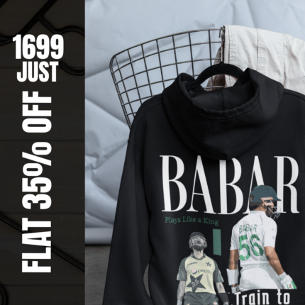 Babar Azam Hoodie Premium Hoodie – A Perfect Choice for Cricket Fans – Flat 35% OFF!
