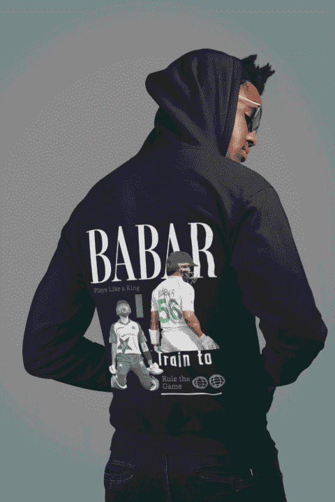 mockup-of-a-man-wearing-a-hoodie-in-back-view-24334 (1) Babar Azam Premium Hoodie – A Perfect Choice for Cricket Fans – Flat 35% OFF!