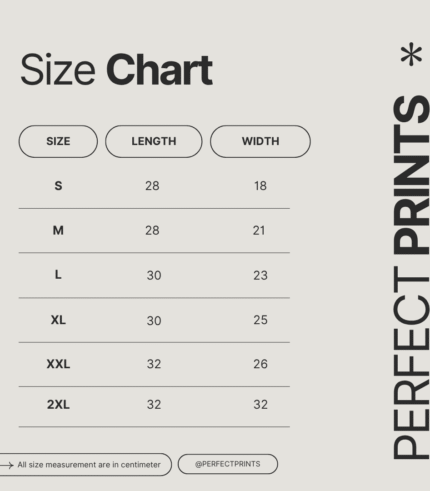 Black and Ivory Minimalist Size Chart Instagram Post