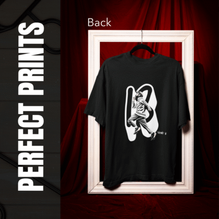 Power Look Cricket Wear – Virat Kohli T-Shirt with No. 18 Print