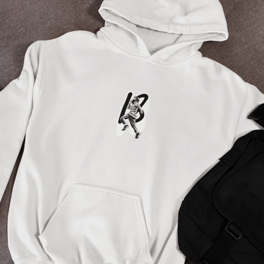 Best Power Look Cricket Wear – Virat Kohli White Cricket Hoodie with No. 18 Print