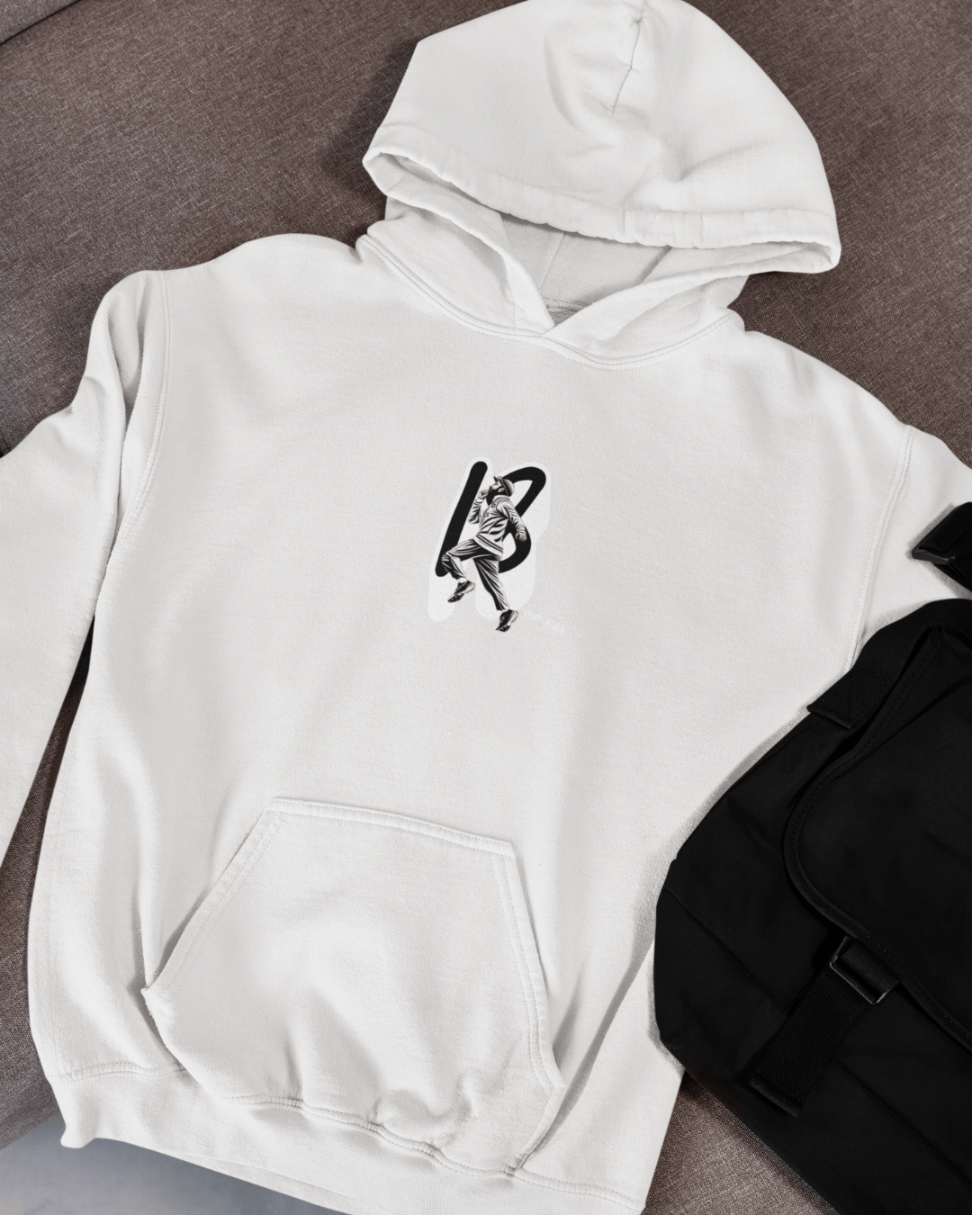 Best Power Look Cricket Wear – Virat Kohli White Cricket Hoodie with No. 18 Print
