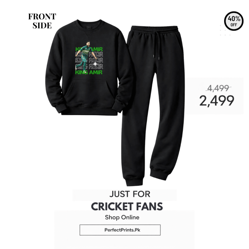 Muhammad Amir Cricket Tracksuit | Premium Quality | Perfect Prints | 44% OFF – Limited Stock