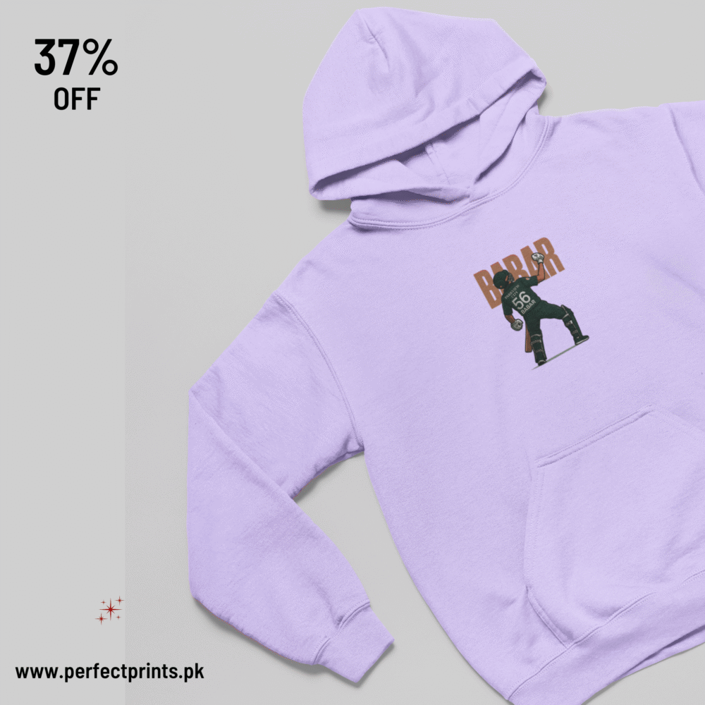 Best Rock Your Look with Oversized Babar Azam Purple Aesthetic Hoodie : Design #56 That Turns Heads