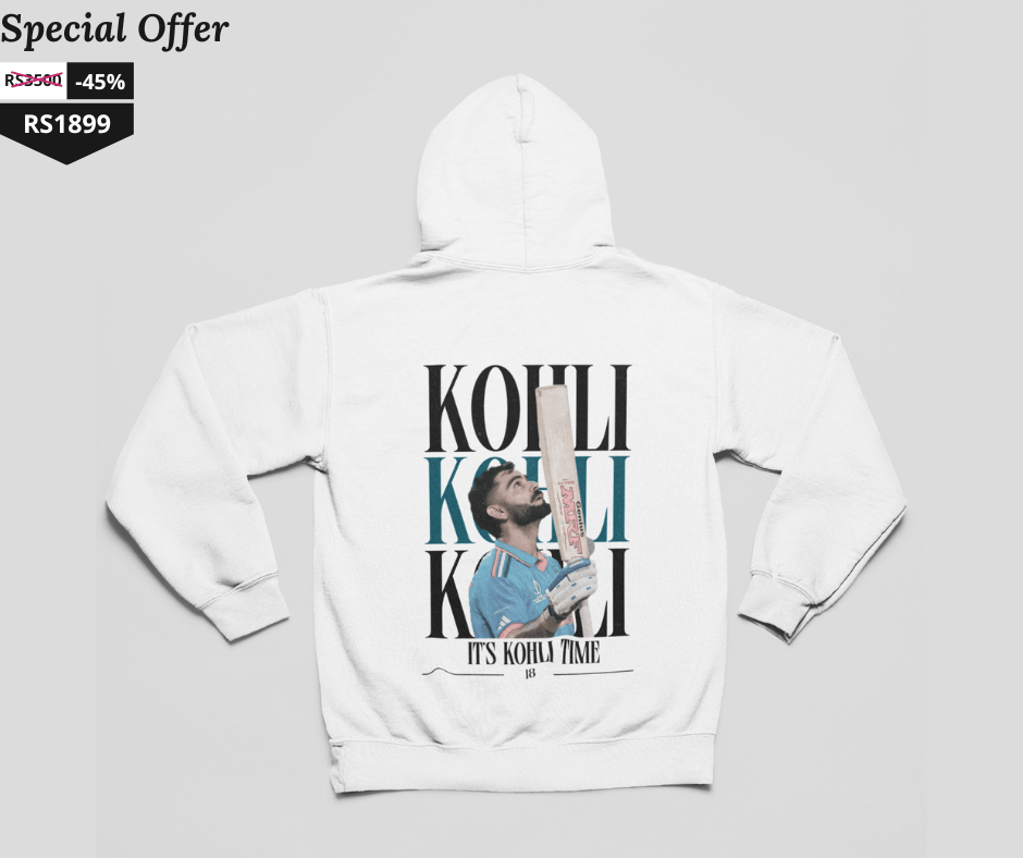 Limited Edition Virat Kohli Cricket Hoodie | No. 18 Fan Favorite