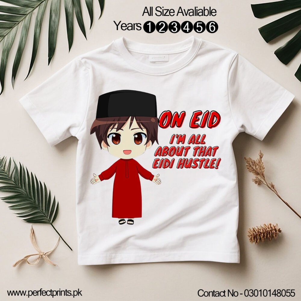 Little Muslim Big Eid" Cute Kids Shirt 🌙